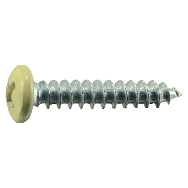 Midwest Fastener Sheet Metal Screw, #10 x 1 in, Painted Steel Pan Head Phillips Drive, 25 PK 37932 - main